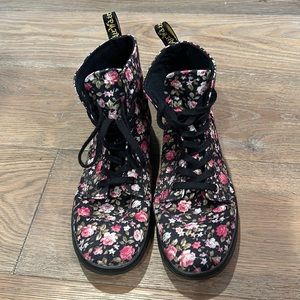 Floral Dr. Marten’s high top sneakers women’s size 9